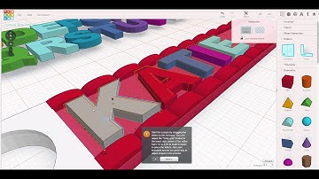 Tinkercad Lesson 4 Key ring, letters!