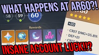 INSAAAANE AR60 REWARDS! 1 Year Account Overview! Genshin Impact