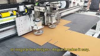 Anypack Boxmaker Demo Fast, Versatile Corrugated Packaging Machine In Action