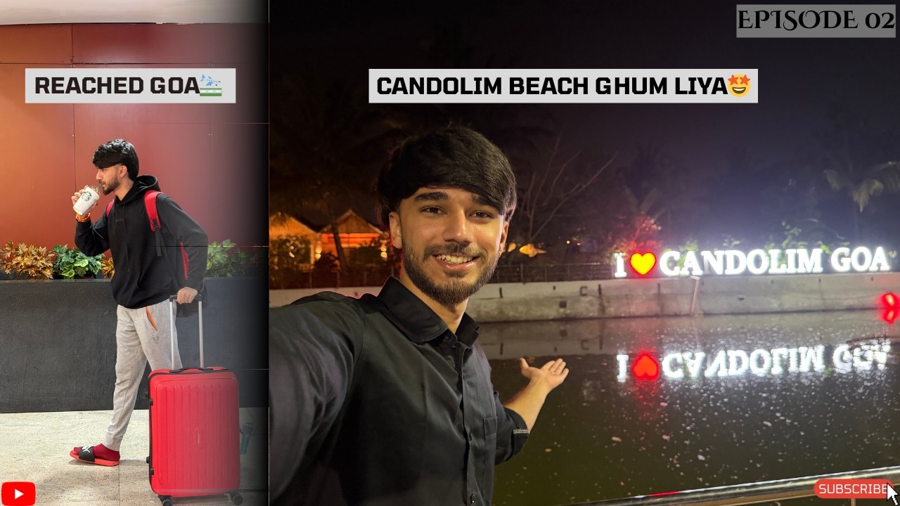 Reached GOA with Friends🌴 | Travel | GOA | Adhvain Dapurkar Vlogs |