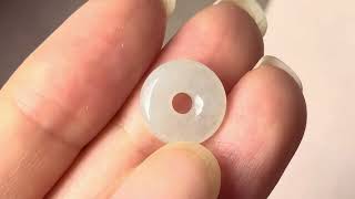 A-Grade Natural Light Green Jadeite Bagel Piece No. 172953