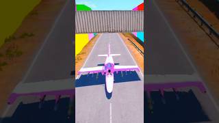Jet vs trap container part 2 #transportation #crash #shorts
