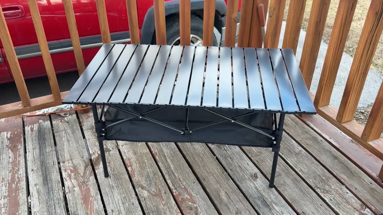Portable folding camping table - review 