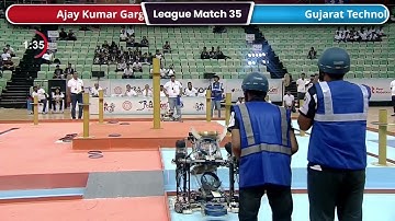 ABU Robocon 2023 India: Ajay Kumar Gara (AKGEC) Vs GTU (league match)