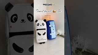 🎀Meesho 💫Cute Panda 🐼 Pencils ✏️ pouch 👝 Combo Set 🫰 #meeshoparorderkaisekare #unboxing
