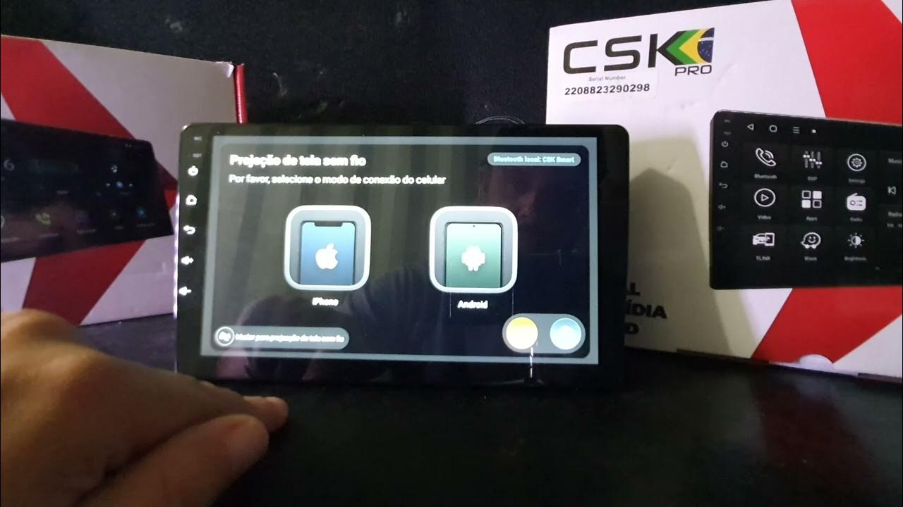 Zlink alternar entre Carplay/Android Auto e Espelhamento YouTube