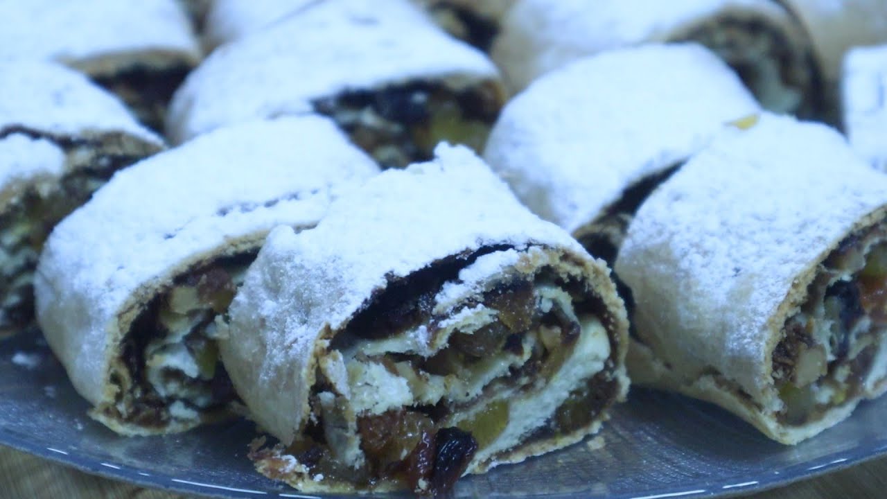 Новогодний ШТРУДЕЛЬ С Сухофруктами и Орехом. Нужен любому Новогоднему столу!