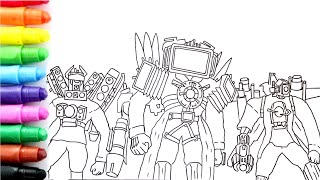 How to Draw TITAN SPEAKERMAN, TITAN TVMAN, TITAN CAMERAMAN EPIC MOMENT (SKIBIDI TOILET 71) screenshot 4