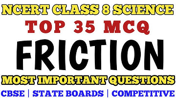 Best MCQ Class 8 Chapter 12 Friction Full Chapter | CBSE Class 8th Science @mcqncert #ncert