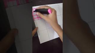 grid paper for journaling 💜😊/Day2/ journal craft ideas #5daysjournalchanlleng