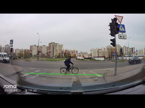 Правила проезда велосипедиста по пешеходному переходу. ПДД Беларуси.