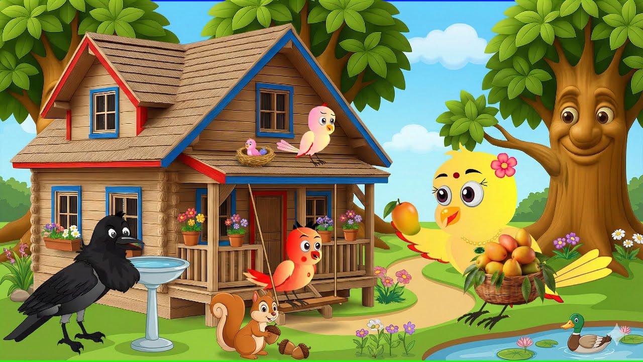 चिड़िया का लकड़ी का घर | Episode Rano | Chidiya Wala Cartoon | Tuni Acchi Cartoon | Chichu TV