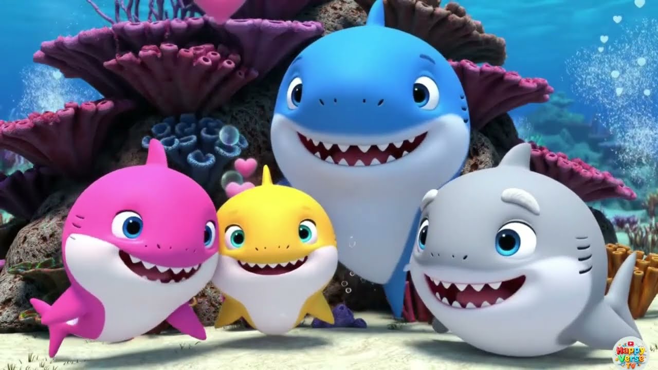 Baby Shark 🦈 Full Song | 3D Cartoon Nursery Rhymes for Kids