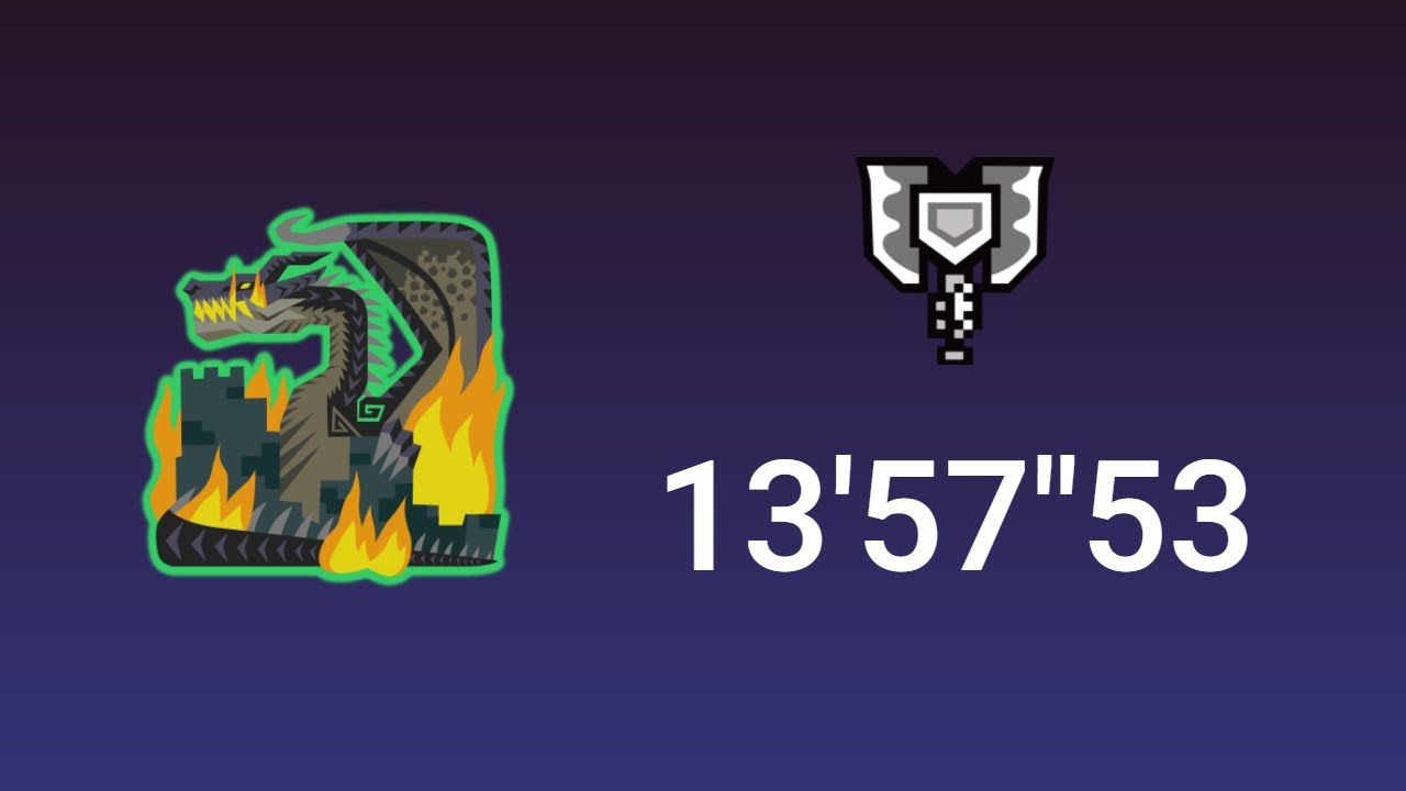 Qttsix｜黒龍 充能斧 13'57"53｜Fatalis Solo Charge Blade