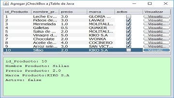 Agregar CheckBox a un jTable de Java