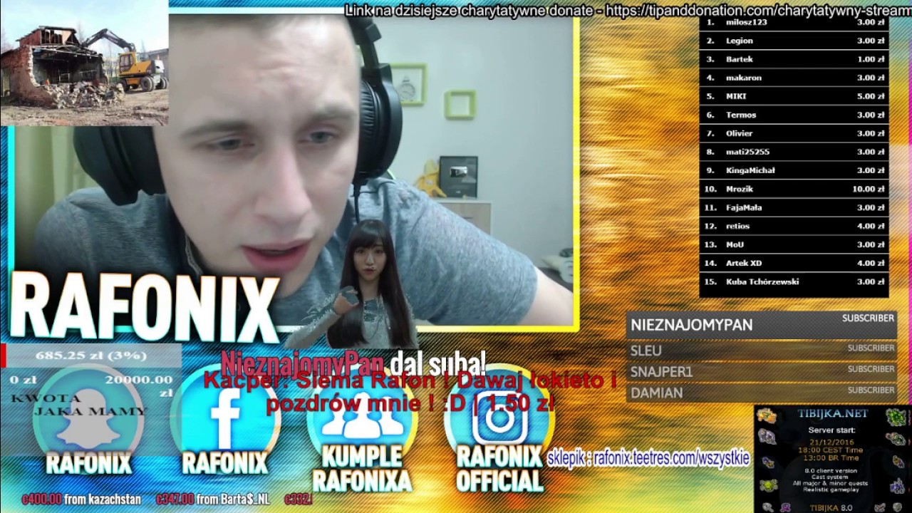 Rafonix śmieszny telefon wyburzenie dumu