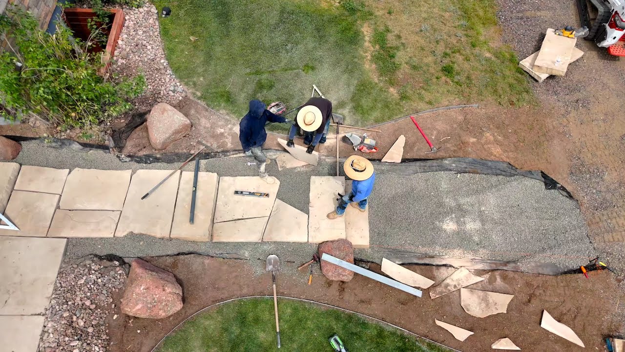 Big Bird Landscaping Walkway Installation video