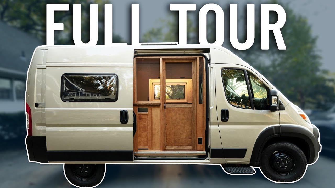 FULLY CUSTOM DIY CAMPER VAN | FULL TOUR - 2023 RAM PROMASTER - YouTube