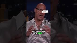 The Rock launches his new Football League UFL #TheRock #DwayneJohnson #UFL #FootballLeague #wwe