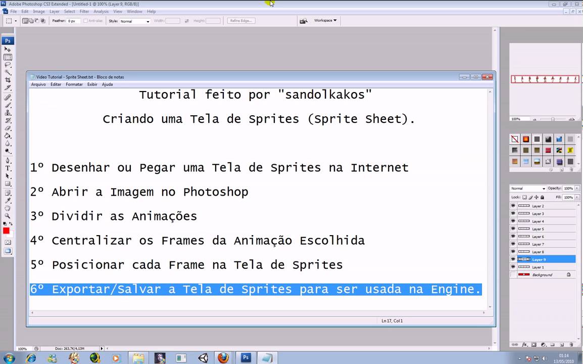 Video Tutorial - Sprite Sheet para Game-Editor - 720p Parte 03