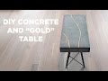 DIY Concrete and Gold Table | Kintsugi