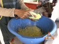 Thai Street Vendor Shred Green Papaya for Som Tum