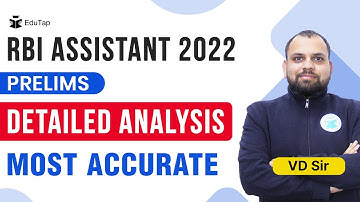 🔴Most Accurate & Detailed Analysis of RBI Assistant Prelims Examination - 2022 | RBI Assistant 2022
