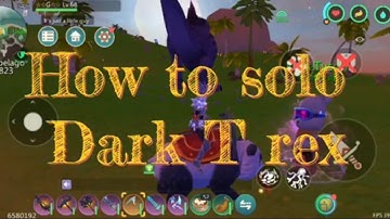 Utopia: origin solo kill or tame dark t rex quick tutorial ( crystal armor set )