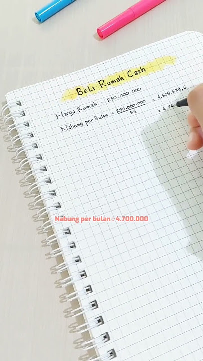 NABUNG BELI RUMAH CASH 4,5 TAHUN #savingmoney #budgeting #menabung