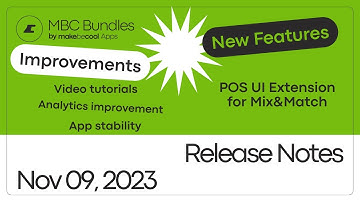 MBC Bundles - Release Notes: Nov 09, 2023