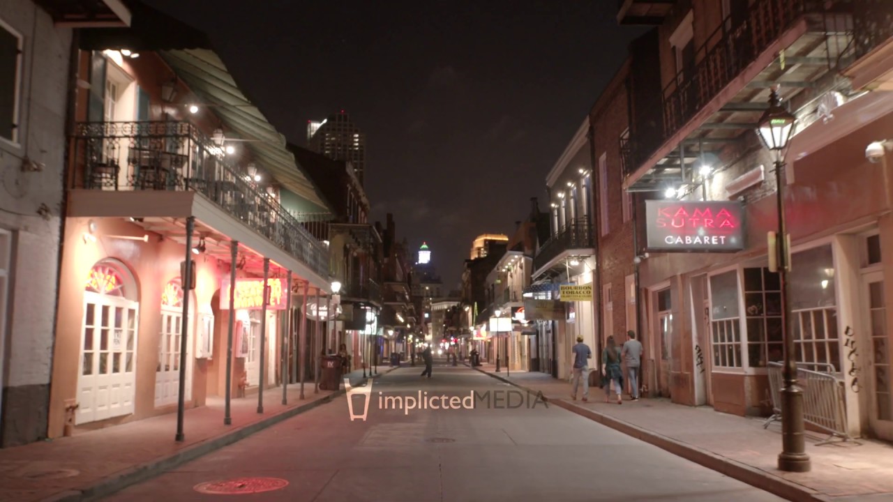 Abandoned French Quarter New Orleans Bourbon Street (COVID-19)