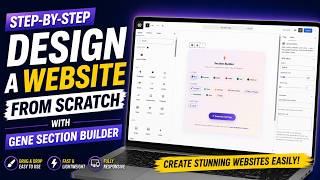 How to design the website from scratch wit GENE Section Builder ver.2.0.0