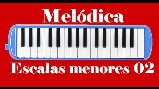 Video thumbnail of "Escala de Re MENOR Dm (Melódica tutorial)"