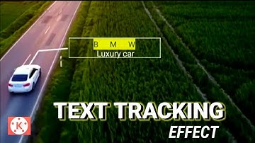 Text tracking effect | kinemaster tutorials