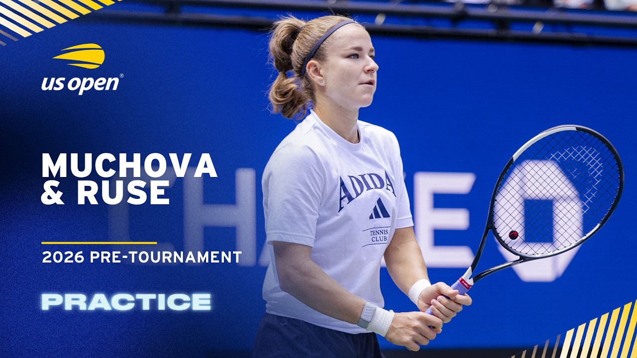 LIVE | Karolína Muchová & Elena-Gabriela Ruse | Practice Session | 2026 US Open