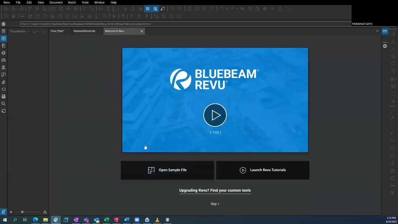 bluebeam revu presentation mode