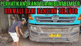 Proses Buat Bemper Truck Hino Lohan Dari Lampung Yang Sudah Dibeli Sama Bos Dari NTT