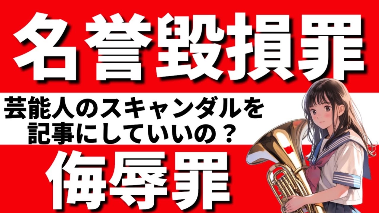 【刑法】名誉毀損罪と侮辱罪を心底理解できる動画|伝播性の理論　不特定または多数　外部的名誉　名誉感情　法人に対する侮辱罪　抽象的危険犯　信用毀損罪