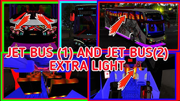 BUSSID EXTRA LIGHT JET BUS(1,2) EXTRA LIGHTS ANIMATION LIGHT @THAMEESGAMING1