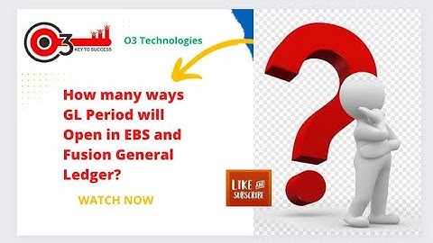 How many ways GL Period will Open in EBS and Fusion General Ledger?