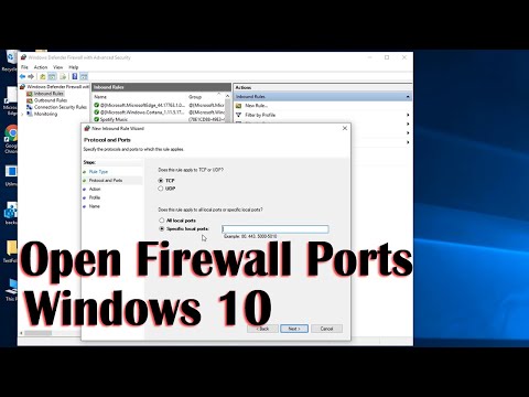 How to Open Firewall Ports in Windows 10
