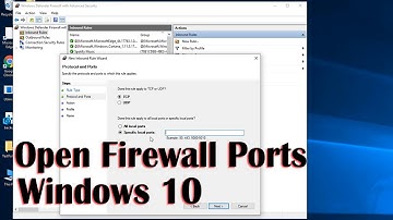 How to Open Firewall Ports in Windows 10