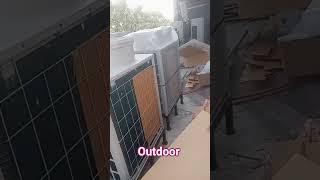 outdoor installation work #hvac #split #airconditioning