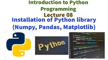 Top python libraries 2023|how to install matplotlib  Pandas Numpy in pythonpip install matplotlib
