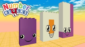 Numberblocks Draw Bricks 6 12 18 - Satisfying Video