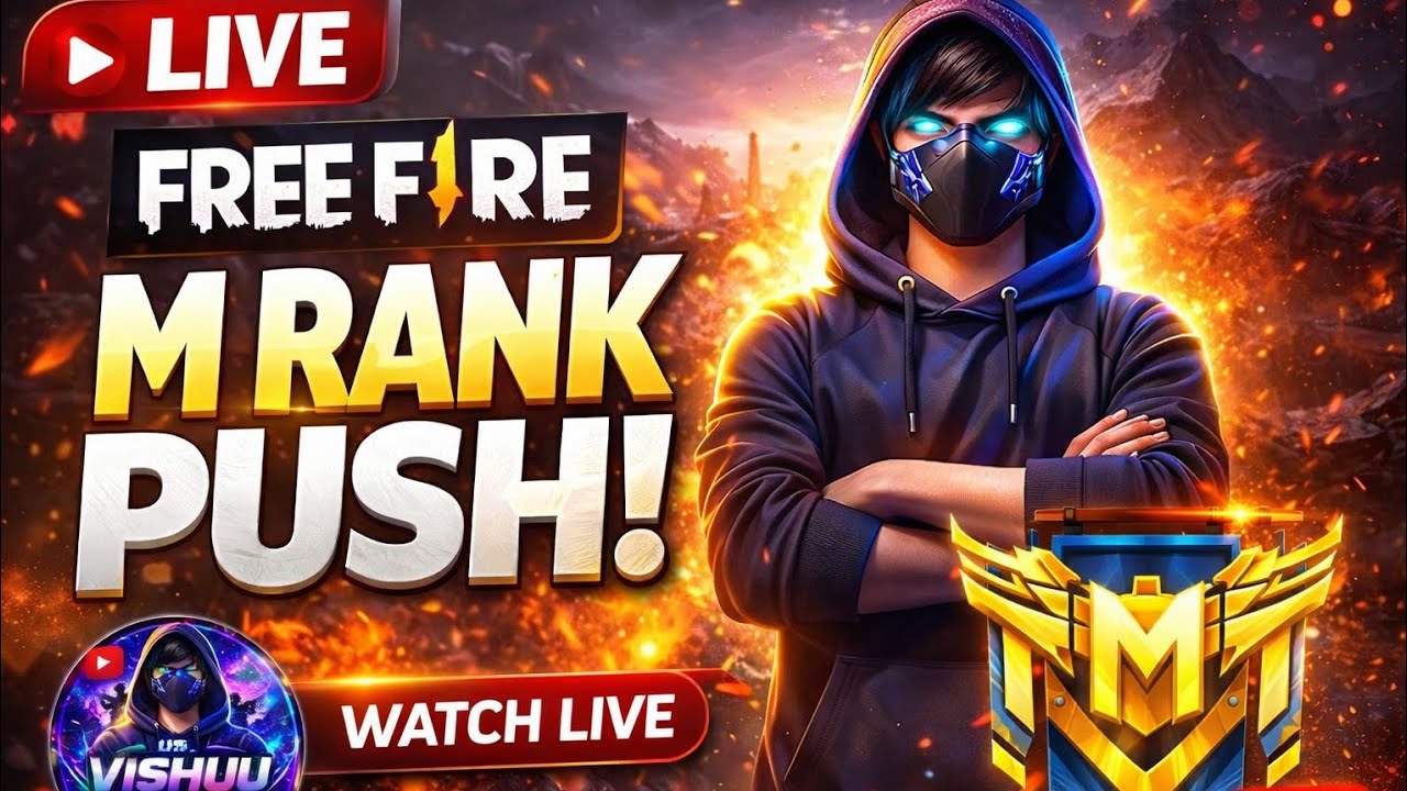 VISHUU GAMING  is live🔴 FREE FIRE LIVE | FULL RANK PUSH 🔥 | VISHUU GAMING