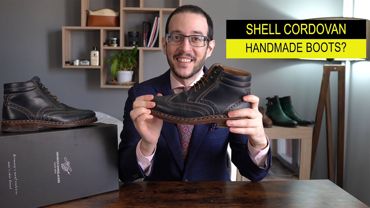 Heinrich Dinkelacker Review | Buda Full Brogue C in Navy Horween 