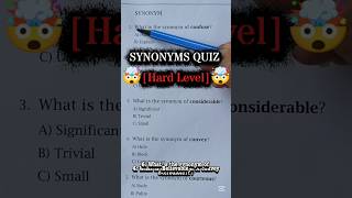 SYNONYM QUIZ [Hard Level]🤯😱/ Only Genius can pass this quiz 😵‍💫🤯 #trivia #quiz #shorts #viral #usa