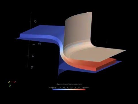 Code_Aster - Blechumformsimulation