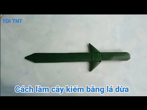 Video Cách làm cây kiếm bằng lá dừa đơn giản nhất. - youtube